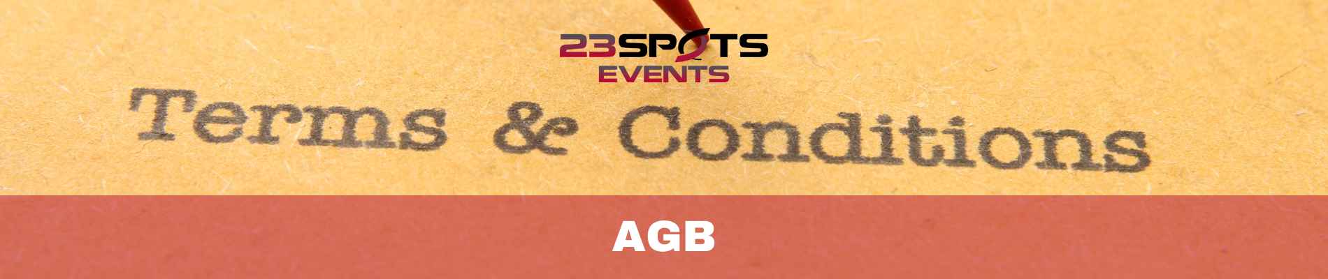 Unsere Event AGB
