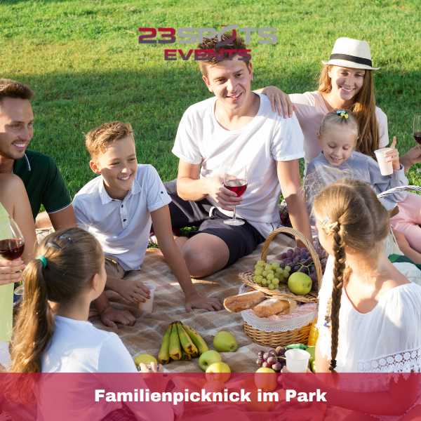 Familienpicknick im Park als Event Familienpicknick im Park als Event
